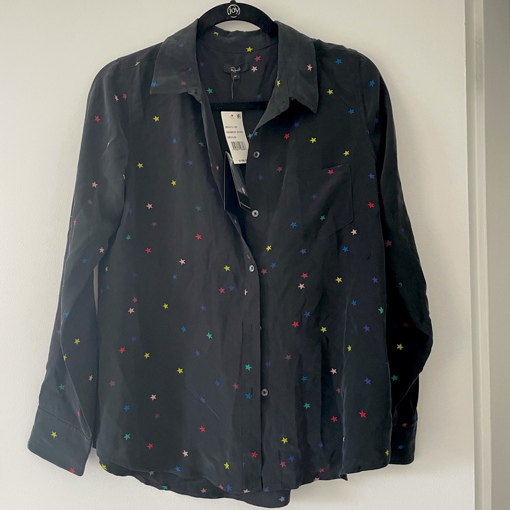 Rails Rainbow stars button down